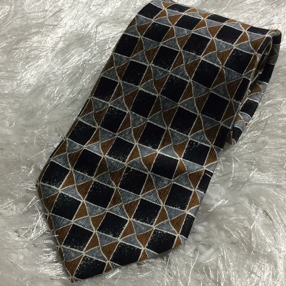 Manzoni silk tie NWOT - Picture 7 of 8